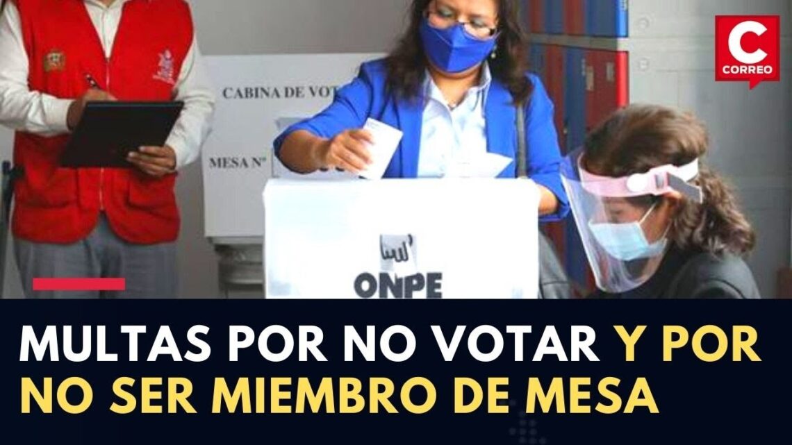 Sanción por falta de voto en el extranjero en perú - Decide Burgos